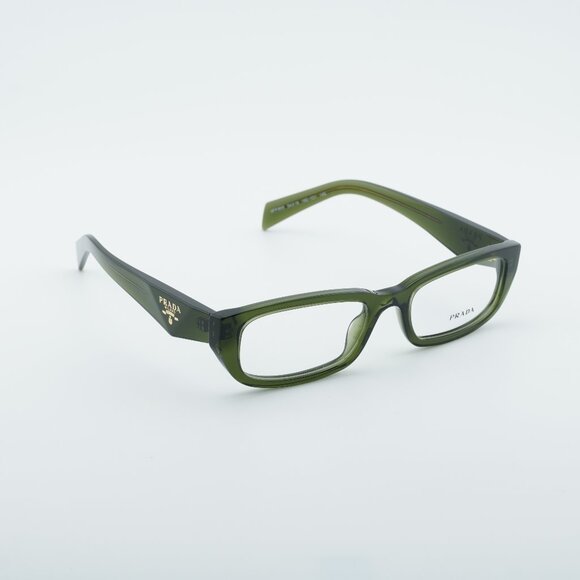 Prada PRB05V 19Z1O1 Eyeglasses Transparent Bottle 54mm Rectangle Frame - Picture 1 of 10